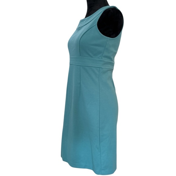 LOFT Teal Sleeveless A-Line Career Dress Size 4 - Picture 3 of 9